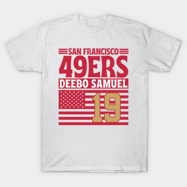 San Francisco 49ERS Samuel 19 American Flag Football San